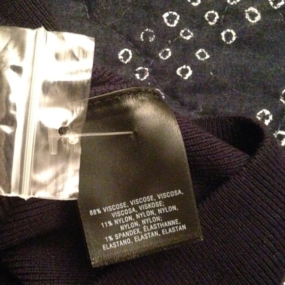 Double Ruffle Navy Anthro Sweater Vest - Picture 4 of 4